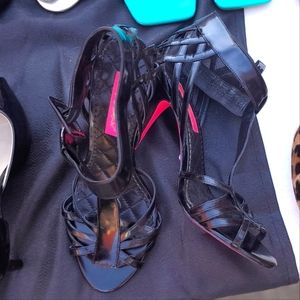 Betsey Johnson pink bottom sandal heels